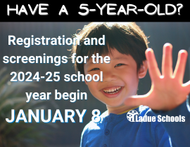  Kindergarten Screenings and Registration Begin January 8